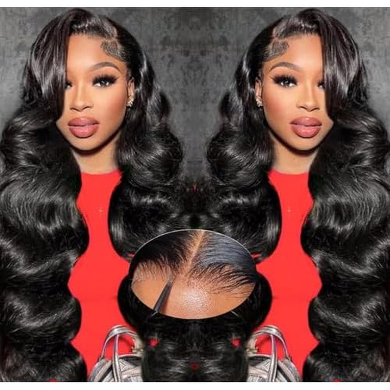 5x5 Hd Lace Closure Wigs Human Hair Pre Cut Lace Glueless Wig Wear and Go Wigs Human Hair Pre Plucked 180 Density Body Wave Lace Front Wigs Human Hair Glueless for Women Natural Hairline