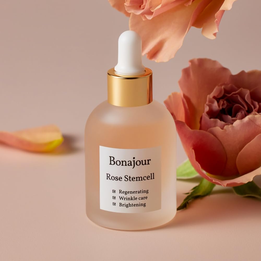 [BONAJOUR] Rose PDRN Stem Cell Serum - PDRN/4GF/Best Face Anti-Wrinkle & Aging, Brightening Care/Total Care Serum 1.0 Fl. Oz