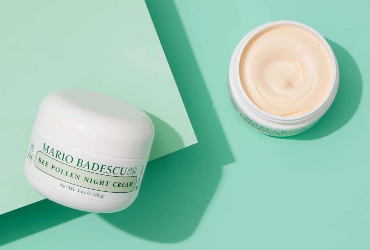 Mario Badescu Bee Pollen Night Cream for Women Anti Aging Overnight Face Cream Formulated with Smoothing Beeswax and Peanut Oil, Ideal for Combination, Dry or Sensitive Skin, 1 Oz