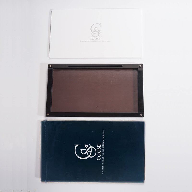 Coosei High-End Acrylic Magnetic Makeup Palette – Large Capacity, Refillable & Stackable with Glass Mirror & Depotting Tool | Perfect Vanity Countertop Organizer for Eyeshadow, Lipstick & More