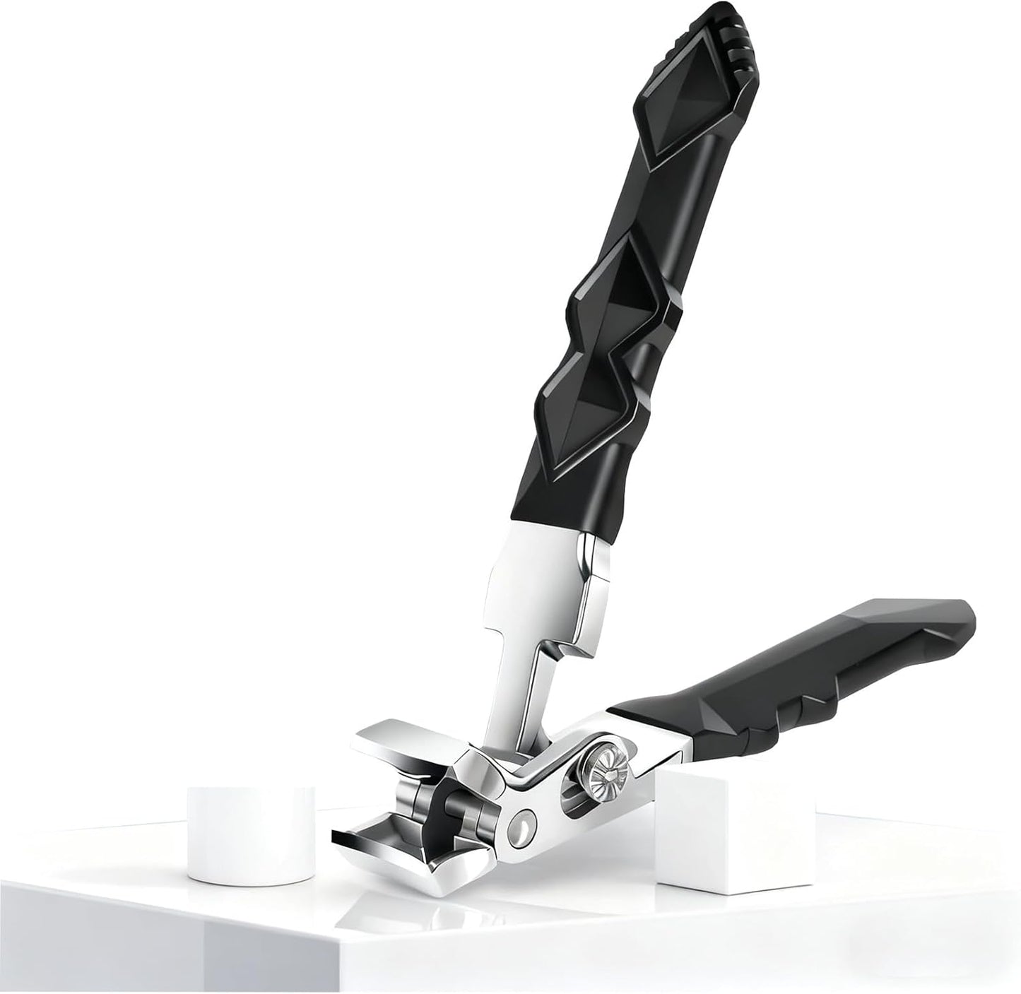 Long Handle Toenail Clipper for Seniors - Ergonomic Stainless Steel Design with Non-Slip Grip | Ideal for Thick Nails