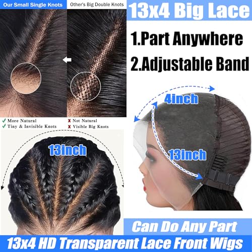 13x4 HD Lace Front Bob Wigs Human Hair Deep Wave Pre Plucked Short Curly Bob Wig Human Hair Transparent Lace Frontal Wigs for Black Women Natural Black 12 Inch
