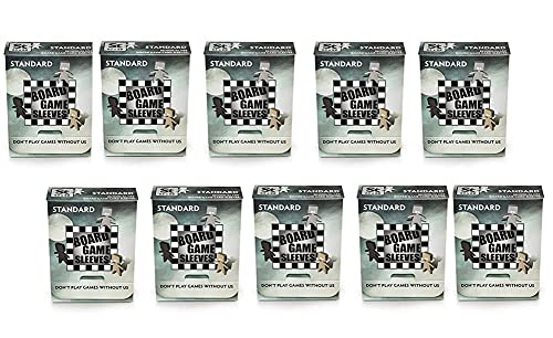 10 Packs Arcane Tinmen Non-Glare Board Game Sleeves 50 ct Standard Size Card Sleeves Display Case