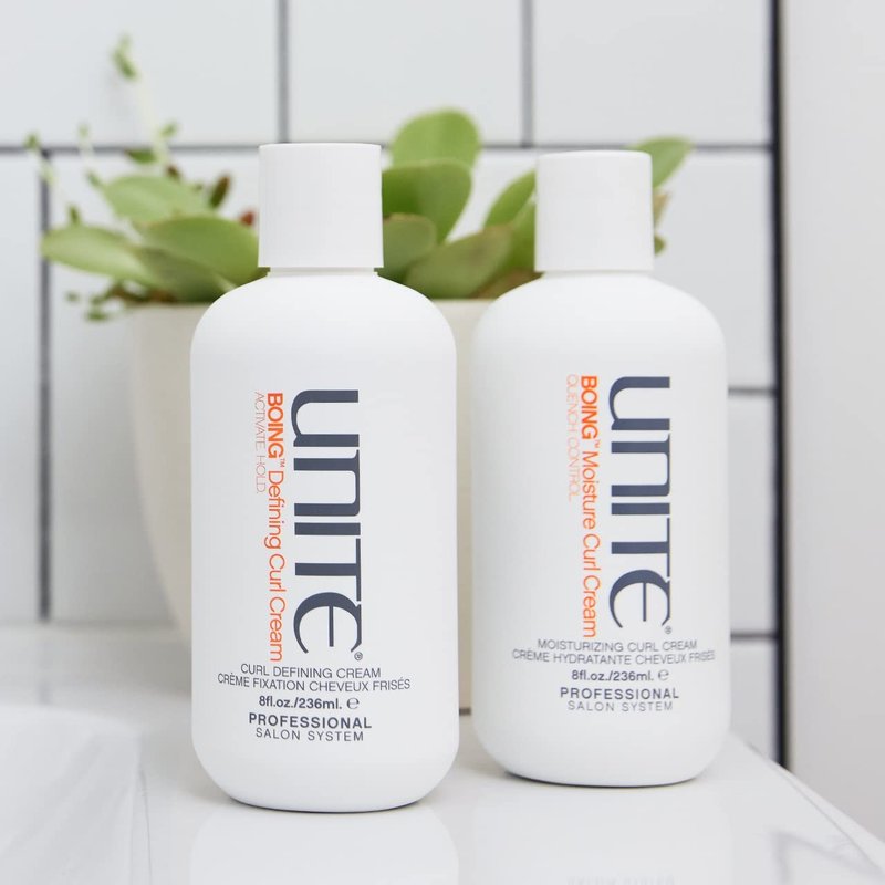 Moisture Curl Cream - Mega-Hydrating Coconut & Argan Oil | Frizz Control & UV Protection for All Curl Types - 8 Fl Oz