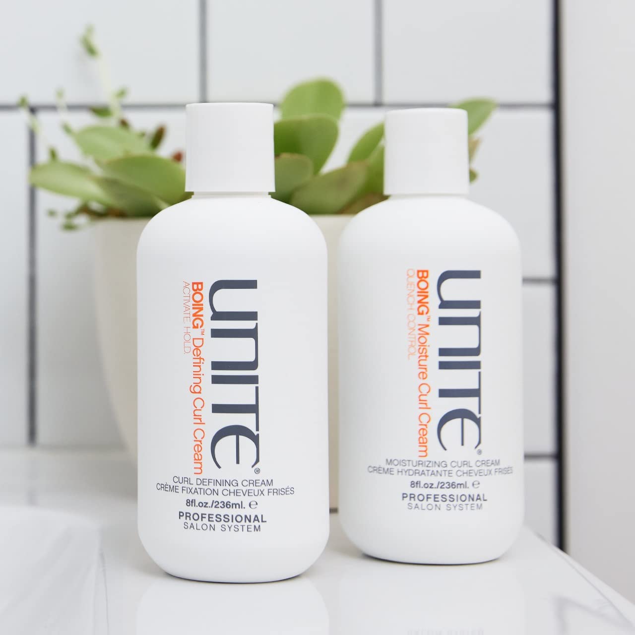 UNITE Hair BOING Defining Curl Cream – Definition, Hold & Frizz Control | UV & Heat Protection for All Curl Types – 8 Fl Oz