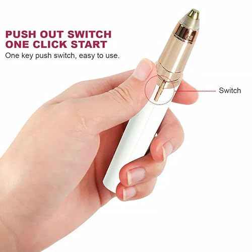 Eyebrow Hair Remover for Women£¬Eyebrow Trimmer Facial Hair Remover for Face with Rechargeable USB Cable Eyebrow Lips Body Facial Hair Remover Painless Lipstick Shavers (GOLD)