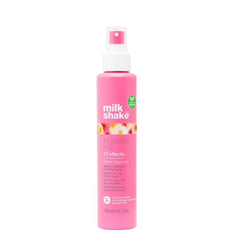 milk_shake incredible milk flower fragrance | multi-functional leave-in treatment for color-treated hair | detangles, softens, strengthens & protects with soy protein & hyaluronic acid, 5.1 fl oz