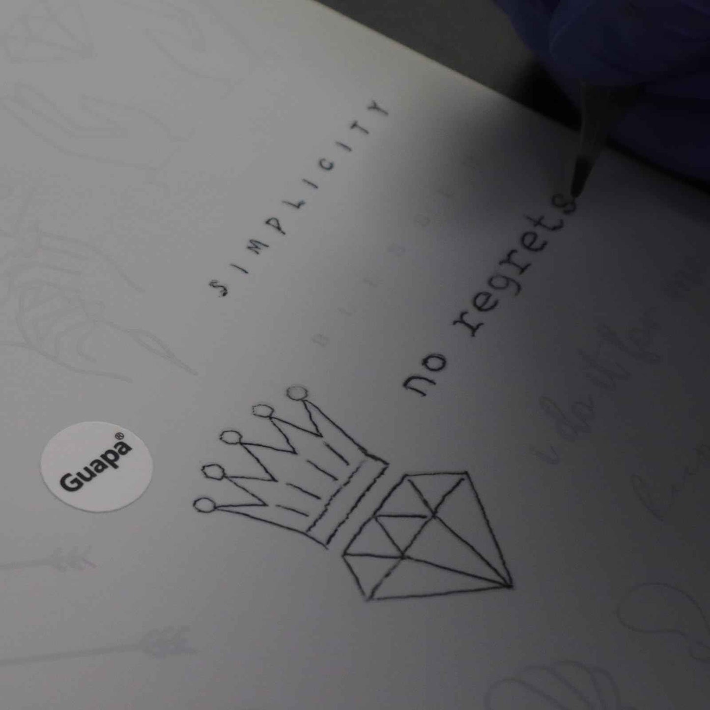 Tiny Tattoo Practice Skin Double-Sided Pre-Stenciled Fine Line Tattoo Practice Sheet Minimalist Tiny Tattoo Pad Meaningful Tiny Tattoos for Tattoo Beginner Training Supplies (5PCS)