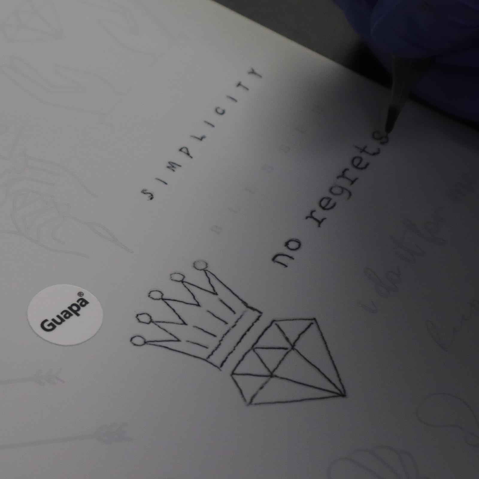 Tiny Tattoo Practice Skin Double-Sided Pre-Stenciled Fine Line Tattoo Practice Sheet Minimalist Tiny Tattoo Pad Meaningful Tiny Tattoos for Tattoo Beginner Training Supplies (5PCS)