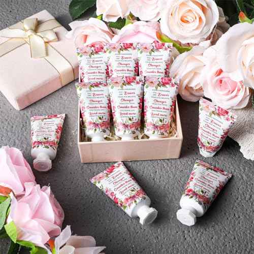 50 Pcs Thank You Hand Cream Bulk Appreciation Gifts for Woman Inspirational Travel Hand Cream Gift Set Always Remember You Are Braver Than You Believe Hand Lotions for Women Coworker Teacher