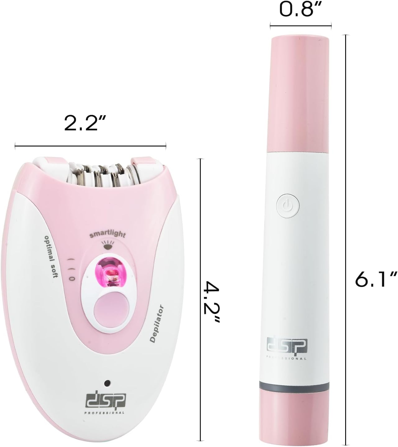 Epilators for Women - 2-Speed Hair Removal & Eyebrow Trimmer | Facial & Body Shaver for Legs, Face, Bikini, Arms