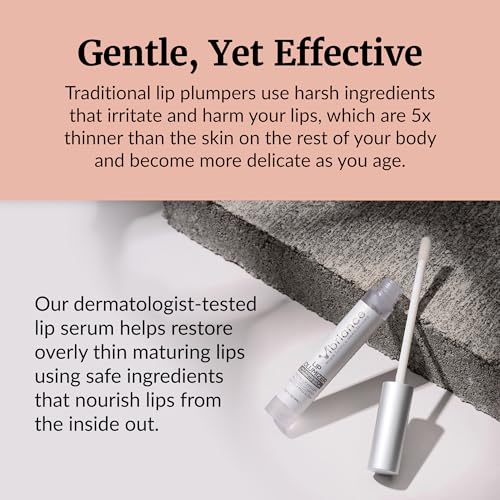 Vibriance Hydrating Lip Volumizer - Plumping Gloss with Hyaluronic Acid - Plumper Smooths Lines and Wrinkles, 0.14 fl oz