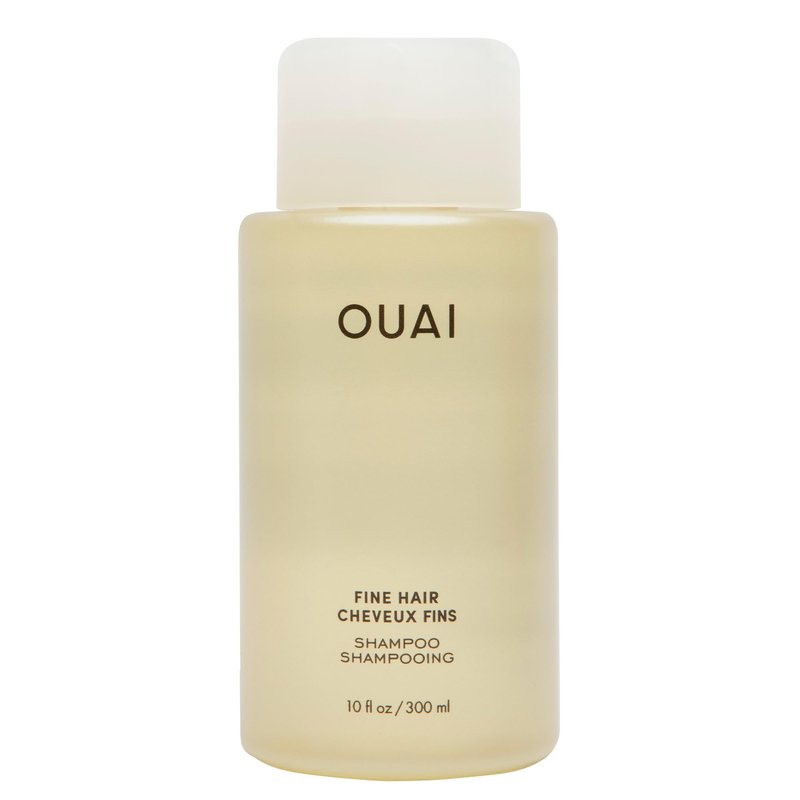 OUAI Fine Hair Shampoo - Biotin Thickening Shampoo for Flat, Thin Hair - Volumizing & Strengthening Keratin & Chia Seed Oil for Women & Men - Lightweight, Color-Safe, Sulfate Free, 10 Oz