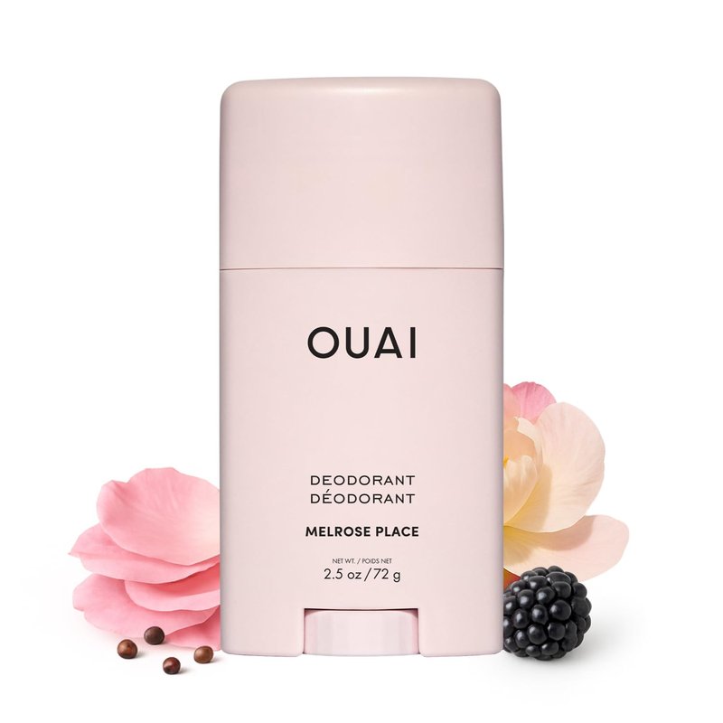 OUAI Aluminum-Free Deodorant | Women's 24-Hour Odor Control, Invisible Application - Melrose Place (2.5 oz)
