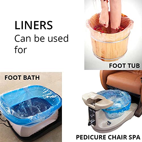 PandaSpa by Karlash Ultra Premium Spa Disposable Liners One Size Fits most Pedicure Spa 100pcs (100 Count (Pack of 1))