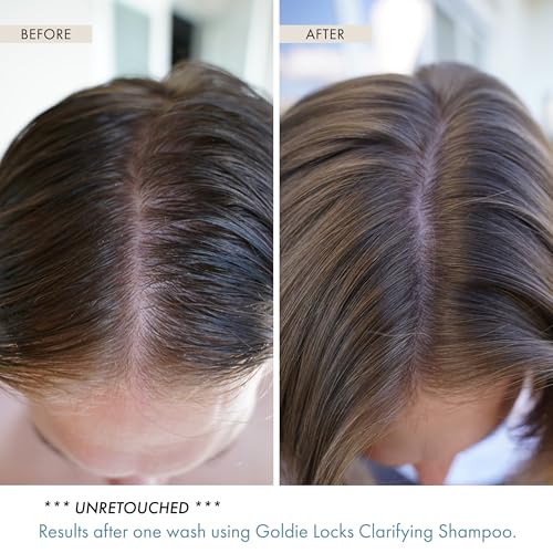 Goldie Locks Clarifying Shampoo - Sulfate-Free Deep Cleansing Detox for Scalp and Hair - Removes Buildup and Excess Oil - Safe for Extensions & Color-Treated Hair - Protein-Free - 8.45 fl oz