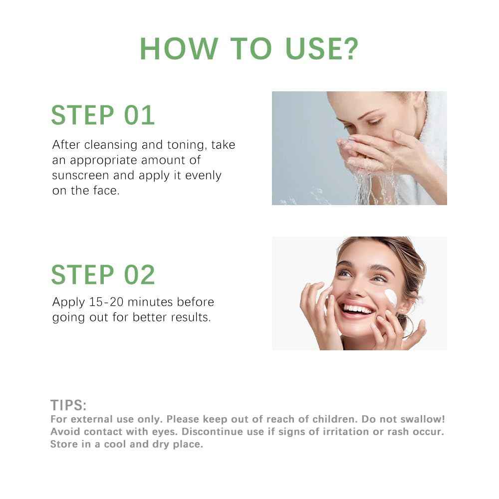 2 Pcs Centella Sunscreen, Centella Water-Fit Sun Serum SPF 50+ Light & Smooth Hyalu Cica Sunscreen