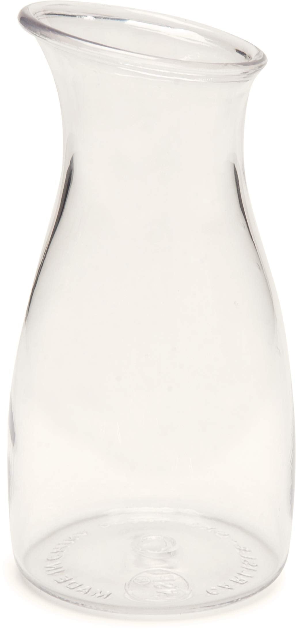 Carlisle FoodService Products 7090007 Cascata Carafe Juice Jar Beverage Decanter Only, Plastic, .25 L, Clear, 1 Count (Pack of 1)
