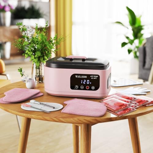 BAOSHISHAN Paraffin Wax Machine for Hand and Feet, 3500ml Hand Wax Paraffin Machine with 5 Pack Refills, 4 Timer Setting Paraffin Wax Machine for Home Spa Moisturizing Arthritis
