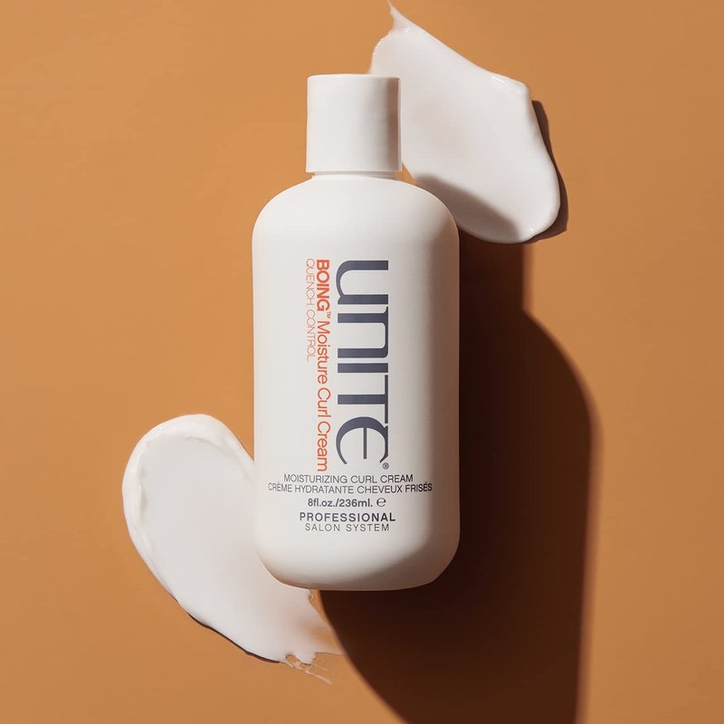 Moisture Curl Cream - Mega-Hydrating Coconut & Argan Oil | Frizz Control & UV Protection for All Curl Types - 8 Fl Oz