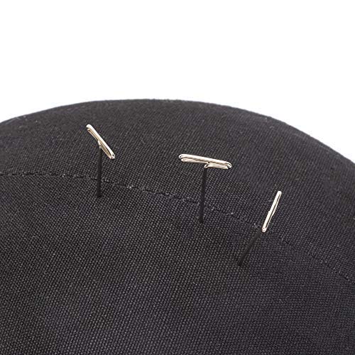 GEX 20"-24" Canvas Cork Wig Block Mannequin Head for Wig Making Drying Styling Display with Table C Clamp Stand Holder (Black 22")