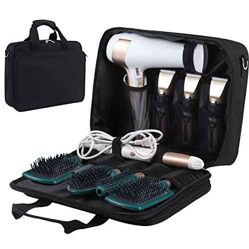 Hair Dryer Bag Barber Carrying Case Barber Tool Bag Hairstylist Traveling Case Hairdressing Tool Storage Case Cosmetology Organize Hair Salon Equipment Blow Dryer