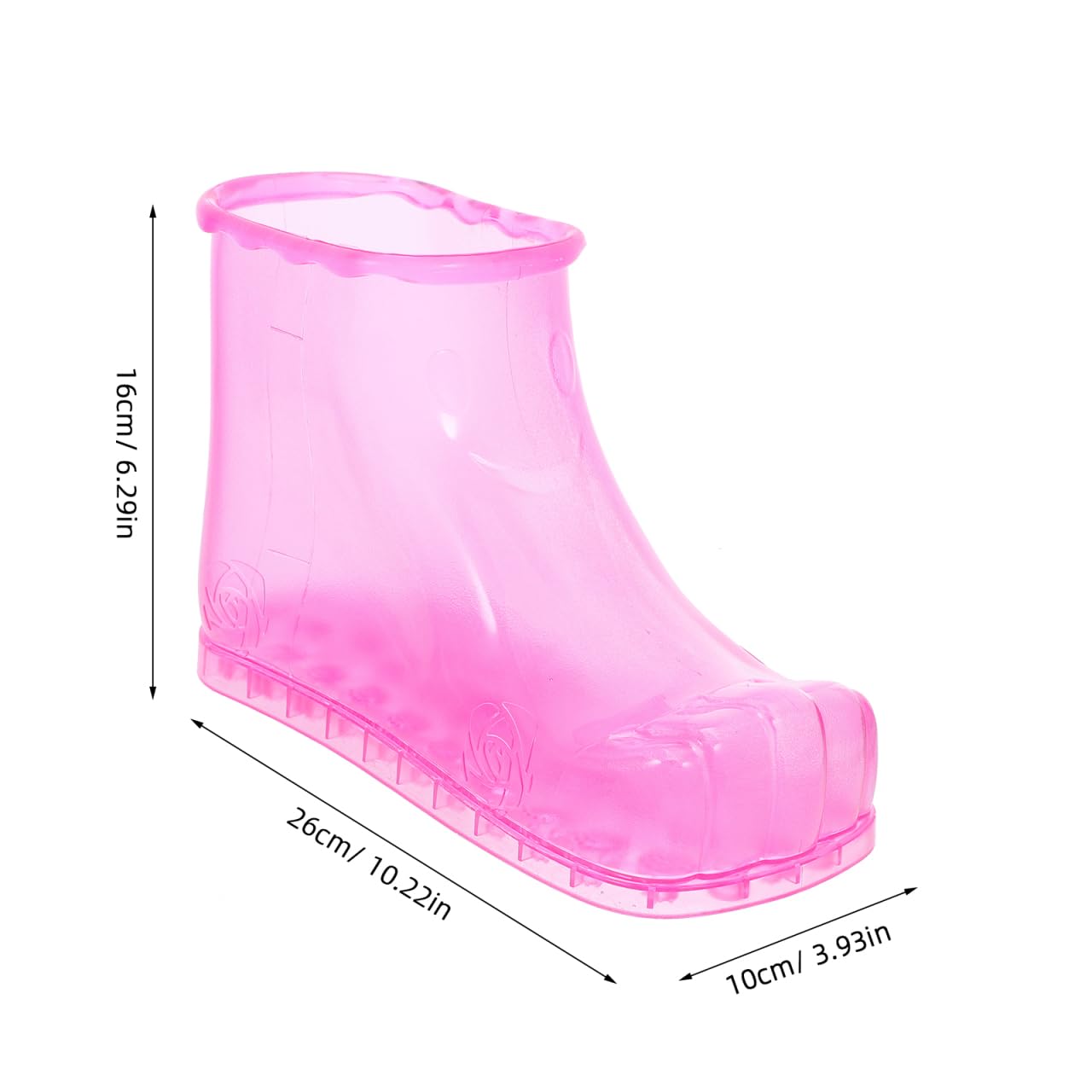 Baluue Foot Bath Massage Shoes for Home and Spa Heat-Resistant Durable Foot Soaking Slippers Promote Blood Circulation and Relaxation 10.23X6.29X3.93 Inches