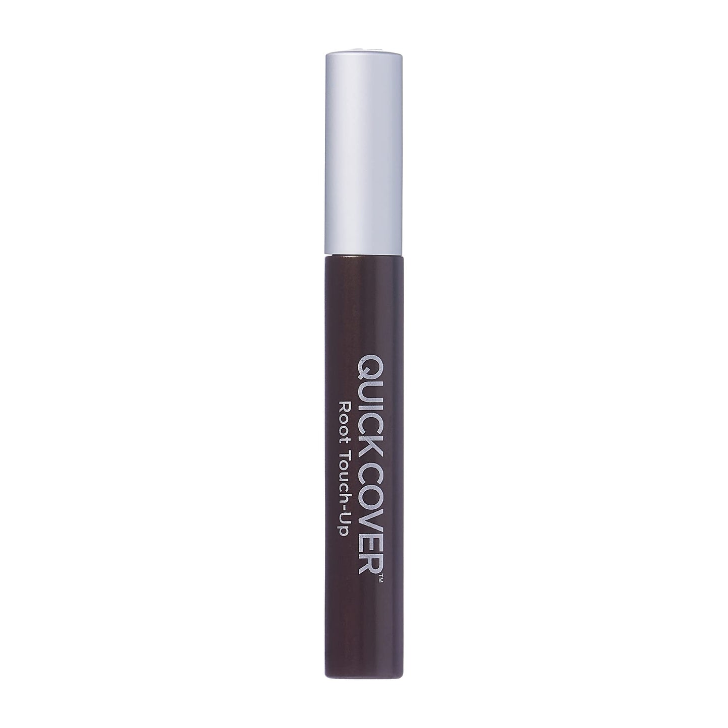 RED by KISS Quick Cover Root Touch Up Rescue (Dark Brown), Mascara Natural Water-Resistant Temporary Gray Concealer Cover Up Brush for Hair Mustache & Beard, Formulated with Jojoba Oil