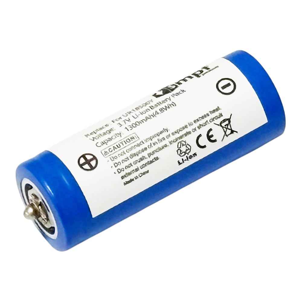 MPF Products 1300mAh UR18500Y, UR18500L, 81377206 Battery Replacement Compatible with Select Braun Series 5, Series 7, Series 8, Series 9, Pulsonic Shavers (Compatible Shaver Models in Description)