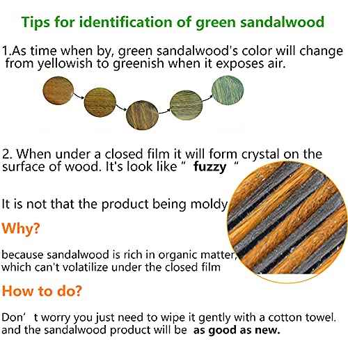 Natural Wood Wide Tooth Hair Comb Head Scalp Massage No Static Green Sandalwood Hair Pick Wooden Comb for Men and Women with free storage pouch