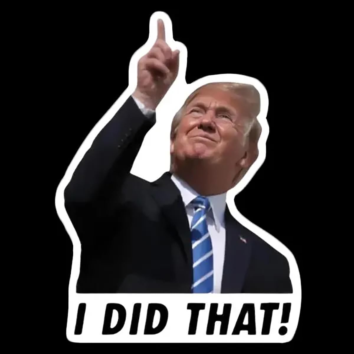 100pcs Trump I Did that Stickers, 2" I Did that Trump Sticker, Anti Trump Stickers, Donald Trump Gas Pump Stickers