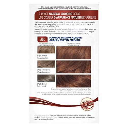 Nice 'N Easy Permanent Hair Color 5R Natural Medium Auburn 1 Kit
