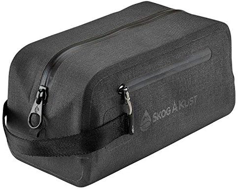 Skog Å Kust DoppSåk Waterproof Travel Toiletry Bag - Large, Leak-Proof Design, Black