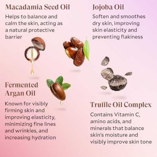 FI?RA Oil to Foam Daily Facial Cleanser ? Truffle Oil Complex, Fermented Plant Oils & Glycerin, Moisturizing and Nourishing, Soap-Free, Cruelty-Free, All Skin Types, 110ml 3.88 fl oz