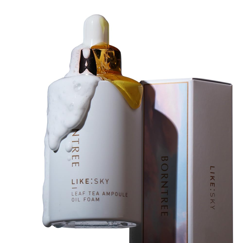 BORNTREE Like Sky Leaf Tea Ampoule Oil Foam Cleanser 5.07 fl oz