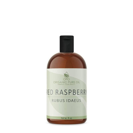 Red Raspberry Seed Oil - Pure, Cold Pressed Red Raspberry Oil Extra Virgin Unrefined 8 OZ for Face Hair Skin Body Lips By Organic Pure Oil