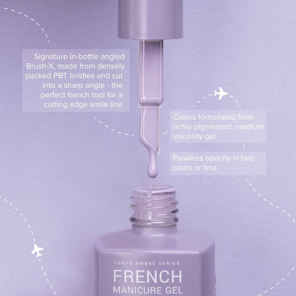 Apres Nail French Manicure Set - Rio De Janeiro | 5 Ombre Colors, 15mL Each