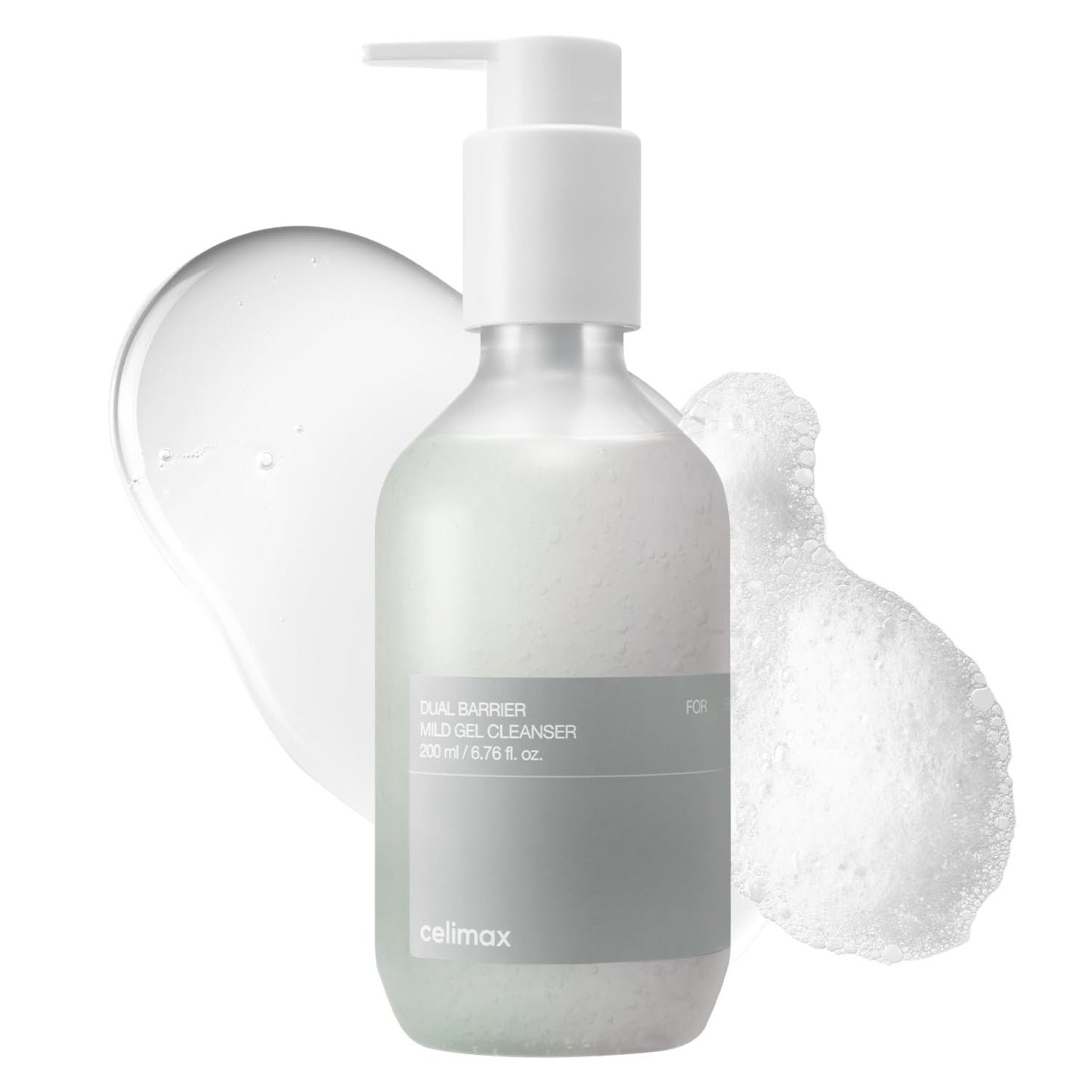 Celimax Dual Barrier Mild Gel Cleanser - Hydrating Facial Wash with Ceramide | 200ml Soothing Formula