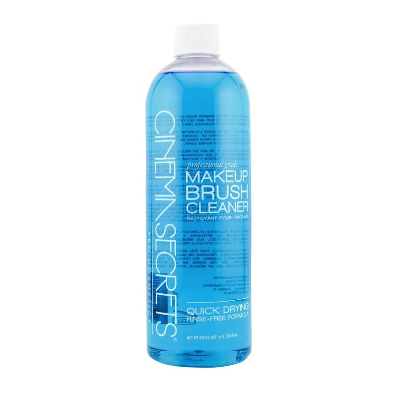 Cinema Secrets Blue Vanilla Makeup Brush Cleaner - Quick-Drying, Rinse-Free Solution | Removes Waterproof Makeup