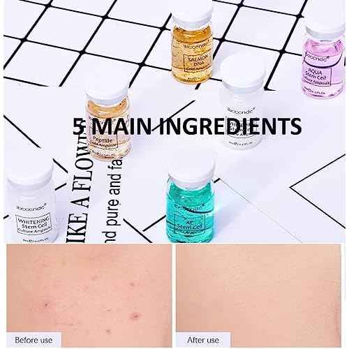 Hyaluronic Acid Serum Ampoule Set for Microneedling Skin Spa Treatment