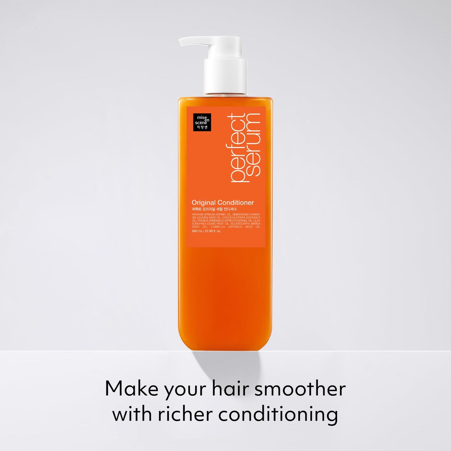 Mise En Scene Perfect Serum Original Conditioner For Damaged Hair, Nutrient Care With Argan Oil, Containing Jojoba-Seed-Oil For Smooth, Glossy Texture, 22.99 Fl. Oz.