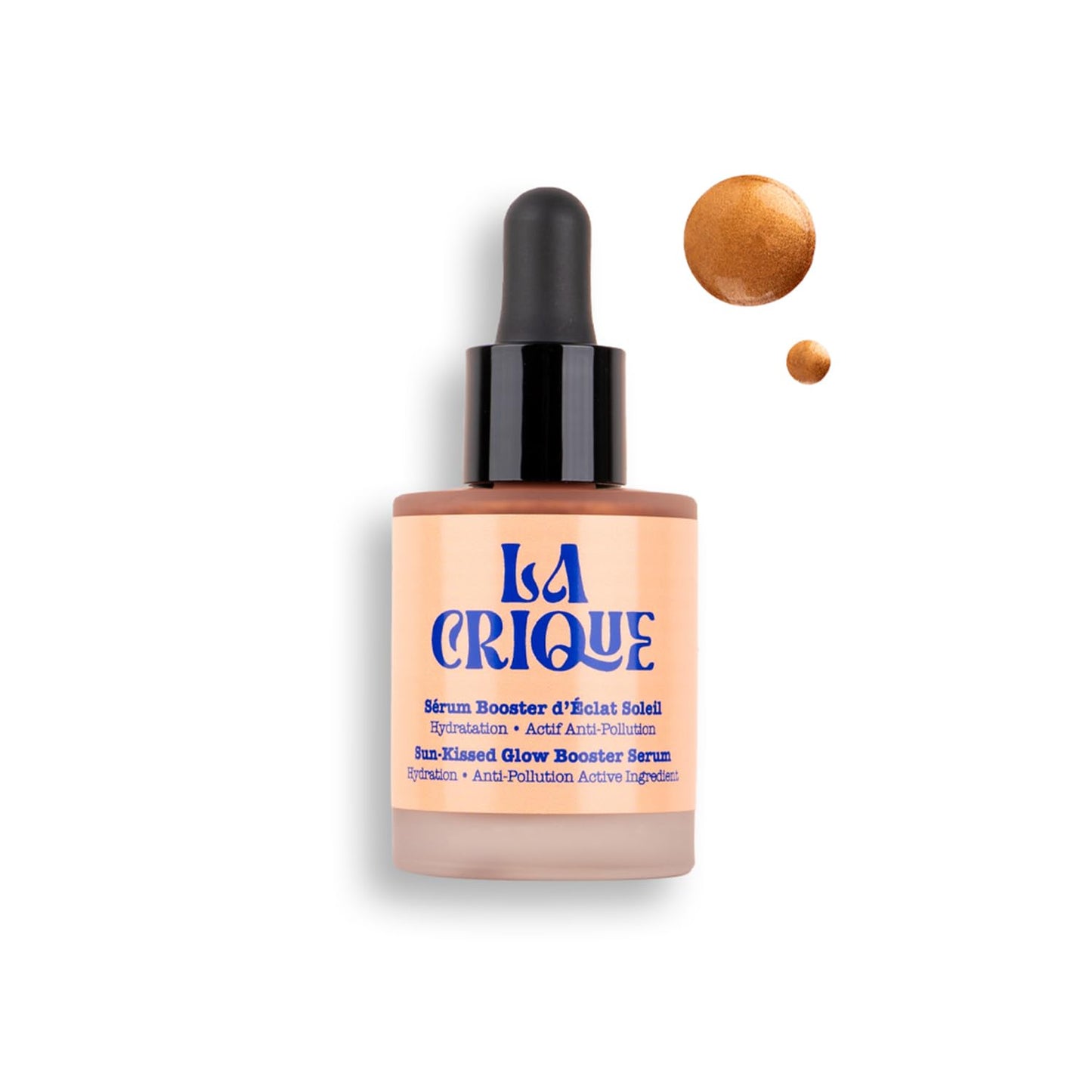 La Crique Bronzing Face Serum, Hydrating Glow Drops, Vegan, 1 fl oz