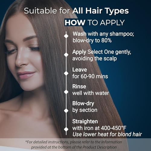 Brazilian Keratin Treatment Blowout Complex-PROHALL SELECT ONE 10.1oz/300ml-Formaldehyde Free Keratin Hair Treatment at Home-Queratina Brasile?a Keratina Para Alisar el Pelo Sin Formol