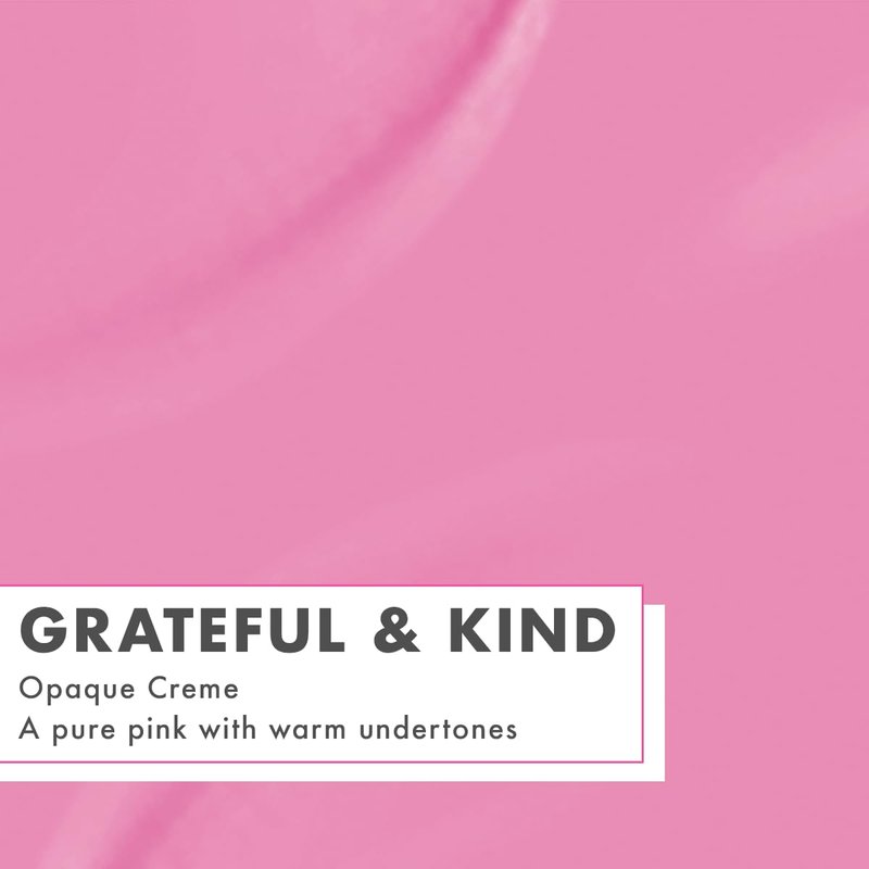 Olive & June Long Lasting Nail Polish - Grateful & Kind Pure Pink | 15-Free Vegan, Gel-Like Finish, Lasts 10 Days