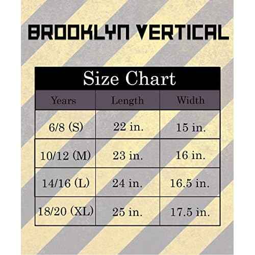 BROOKLYN VERTICAL 4-Pack Boys Short Sleeve Crew Neck T-Shirt with Chest Print | Soft Cotton Sizes 6-20