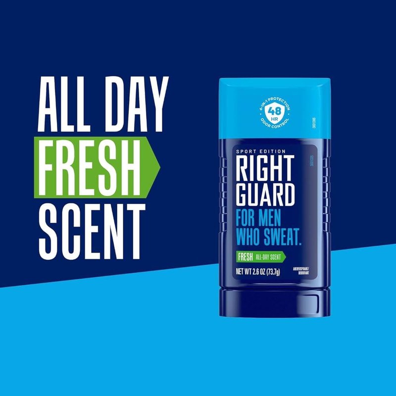 Right Guard Sport Antiperspirant, Fresh 2.6 oz (Pack Of 6)