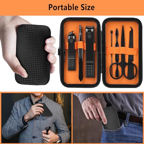 Manicure Set Men Nail Clipper Set Personal Care Nail Grooming Kits Travel Nail Care Set Manicure Tools Fenlebeneil Nail Clippers Pedicure Kit Basic Nail Care Tools Gift for Men Women