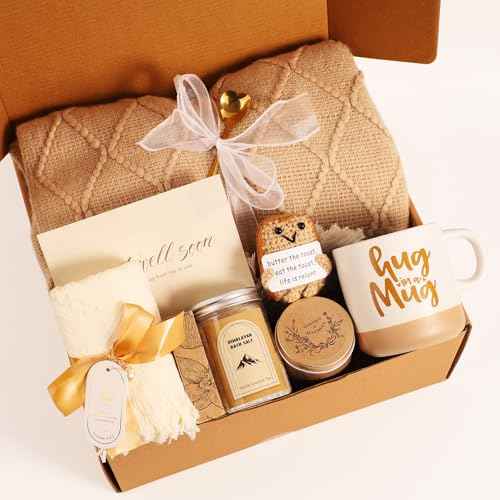 Get Well Gifts for Women - Get Well Soon Gift Baskets for Women After Surgery Care Package for Woman Surgery Recovery Feel Better Gifts Sympathy Gift Baskets Bereavement Gifts Ideas