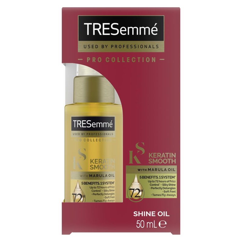 TRESemmé Pro Collection Keratin Smooth Shine Oil with keratin and marula oil for soft, shiny, frizz-free hair 50 ml