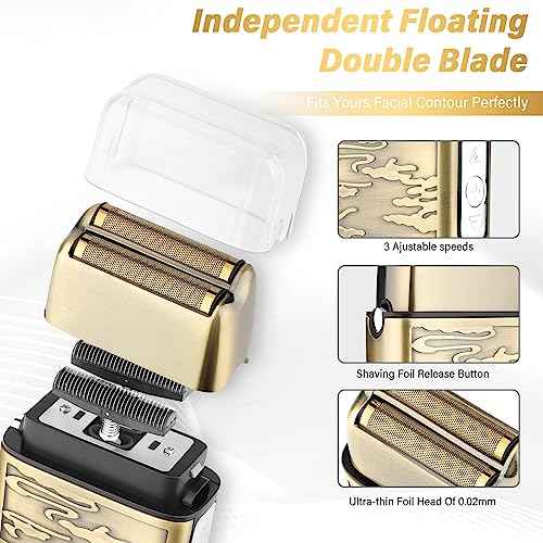 GSKY Hair Clippers for Men Professional, Beard Trimmer Kits & Sets, Cordless Mens Hair Trimmer, Electric Shavers, Haircutting Machine with LED Display, for Barber